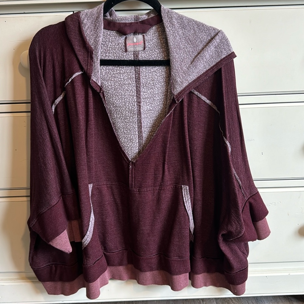 Free people hooded top
